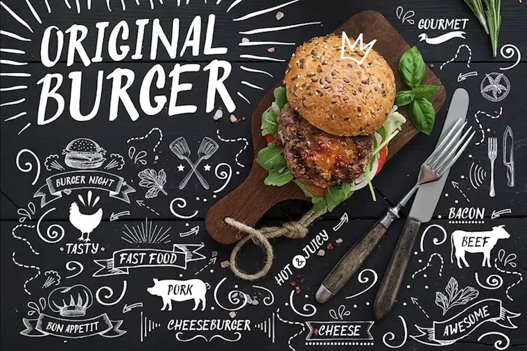 original burger font