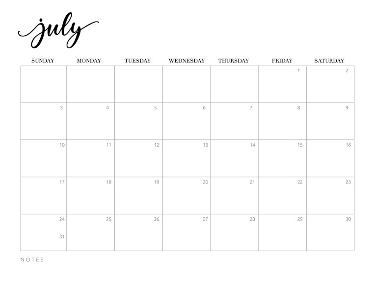 printable july 2022 calendar printable free floral cute