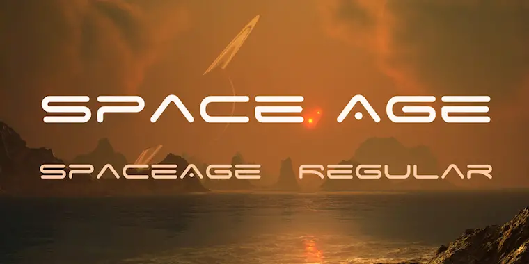 space age font family