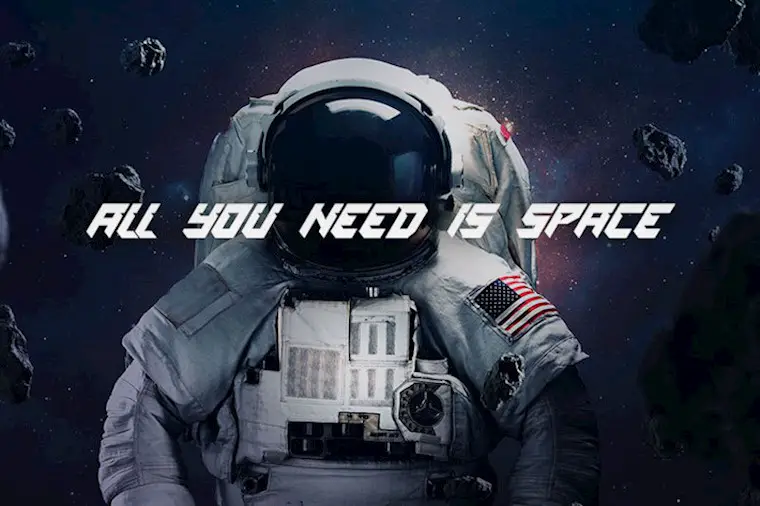 space mission font