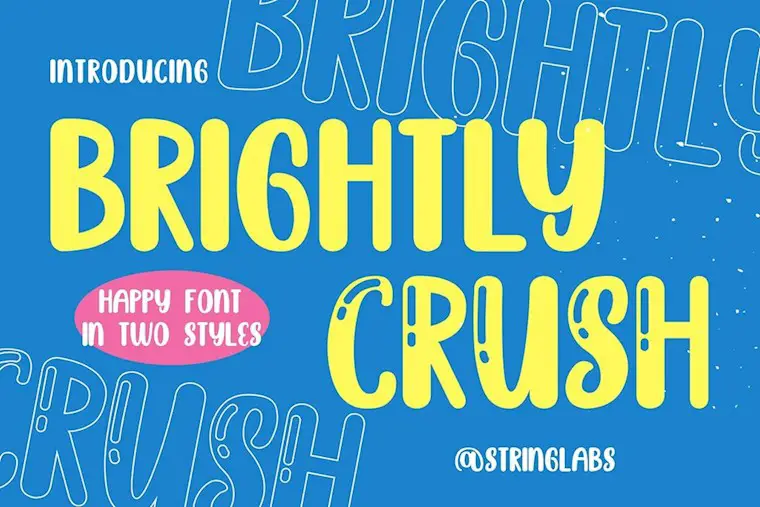 brighly crush font