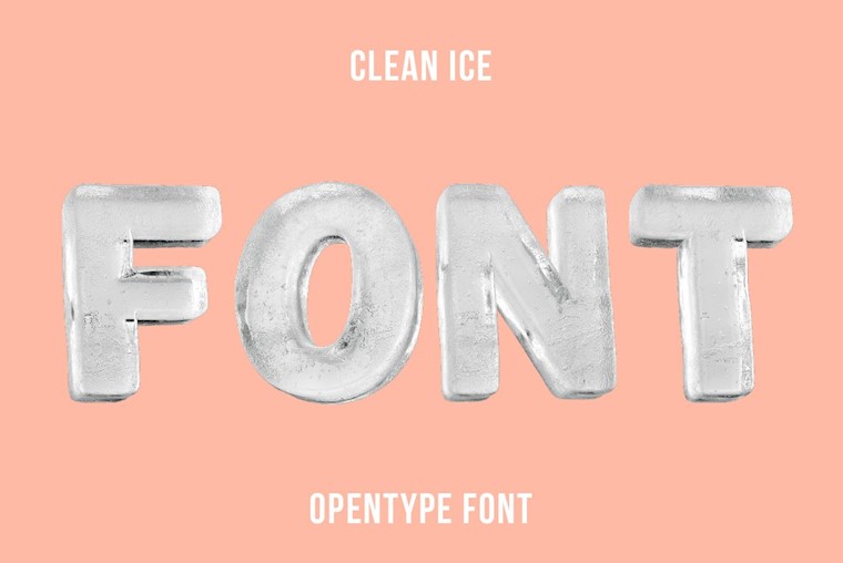 clean ice font