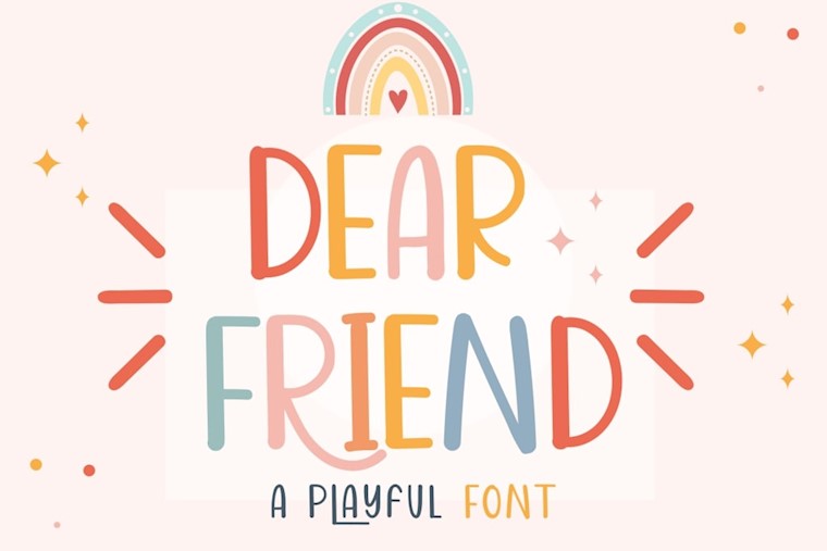 dear friend font
