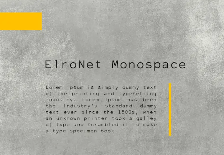 elronet monospace