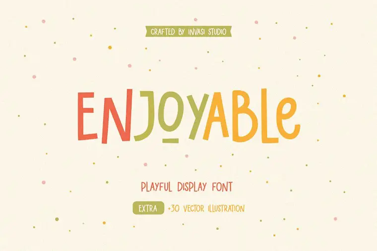 enjoyable playful font