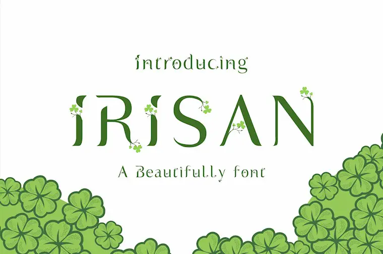 irisan font 28 a beatifully font