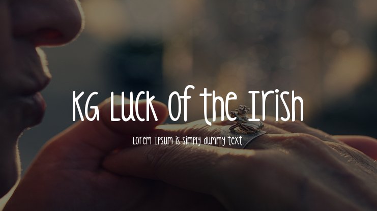 kg luck of the irish font