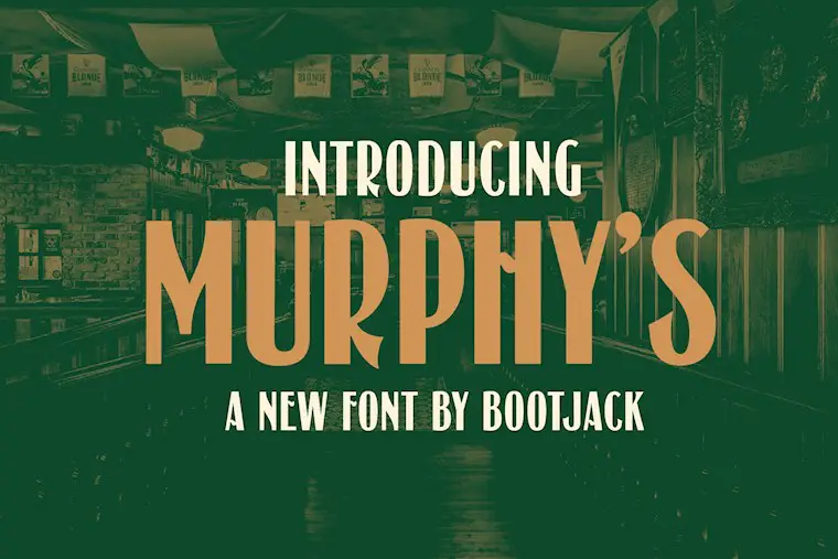 murphys victorian irish pub font