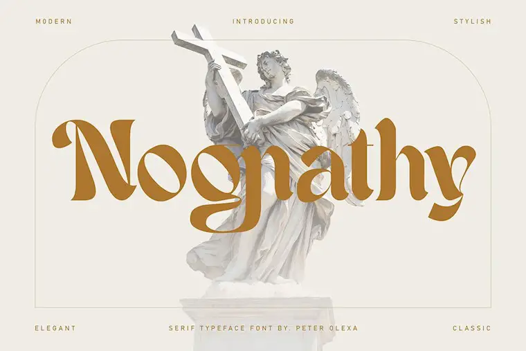 nognathy artistic playful font