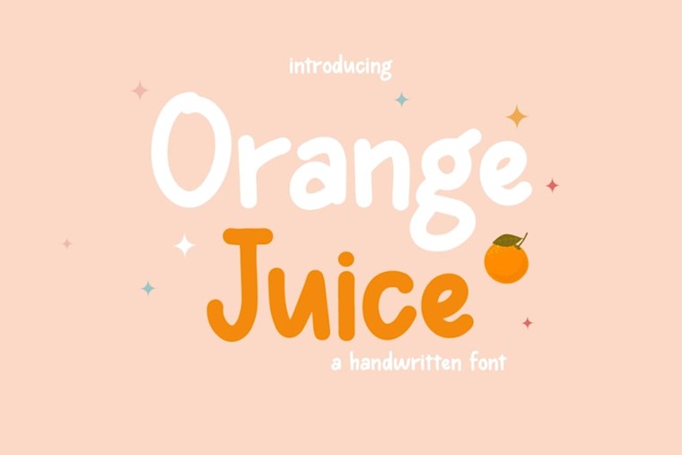 orange juice font