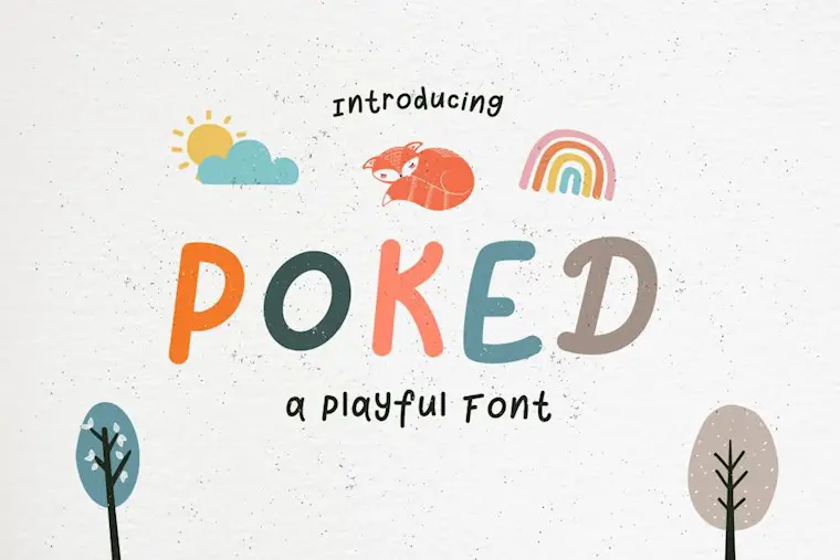 poked free trial font