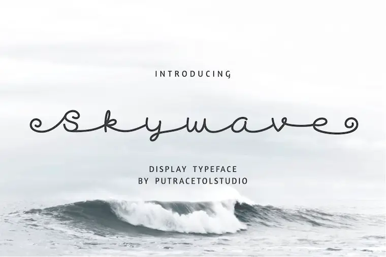 skywave typeface