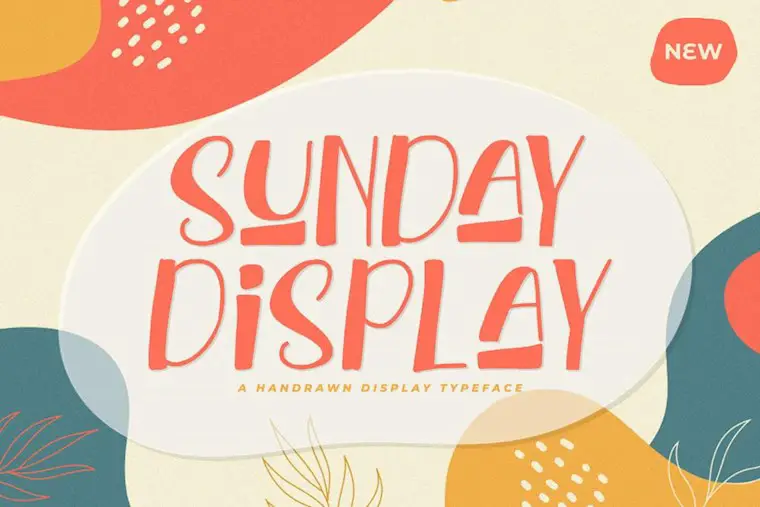 sunday display font