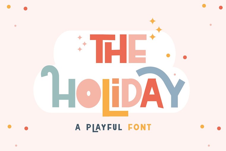 the holiday font