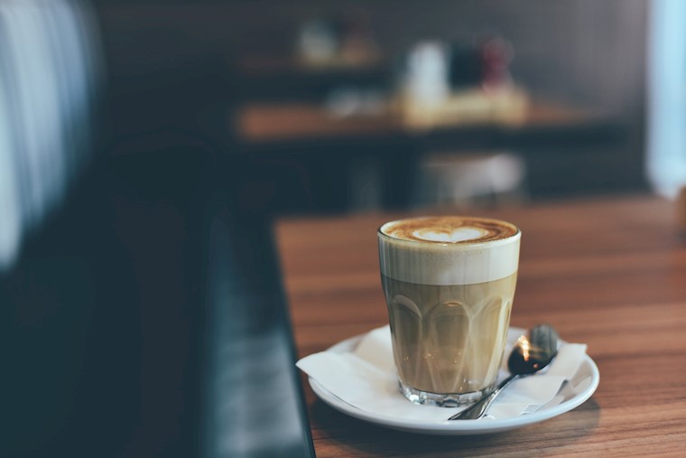 glass with coffee wallpaper