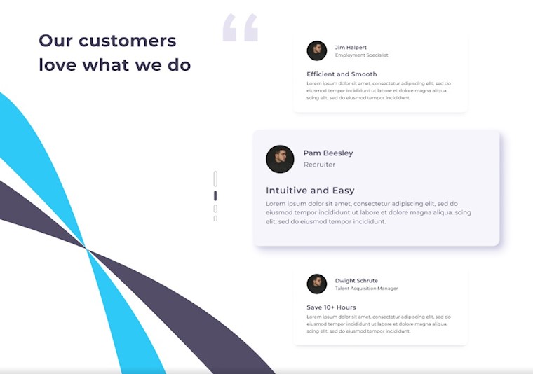 testimonial page design 2