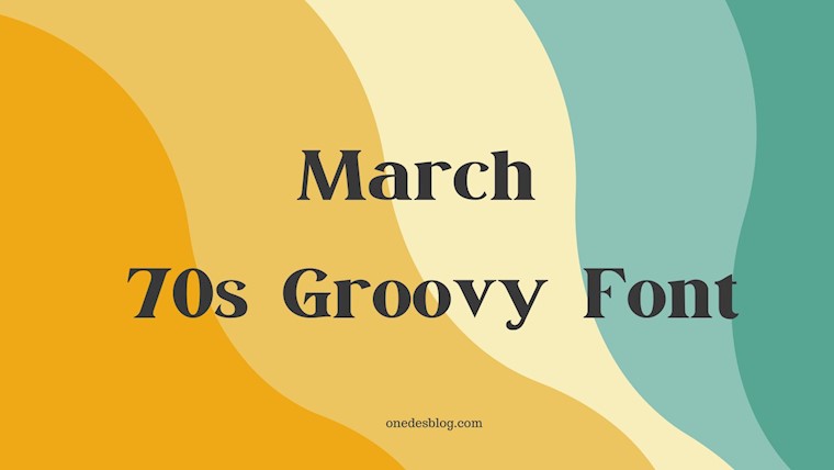 free march font 70s