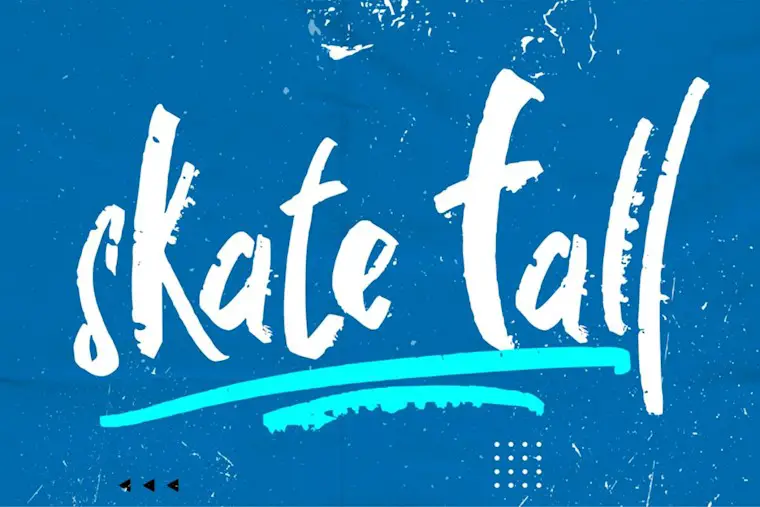 skate fall font