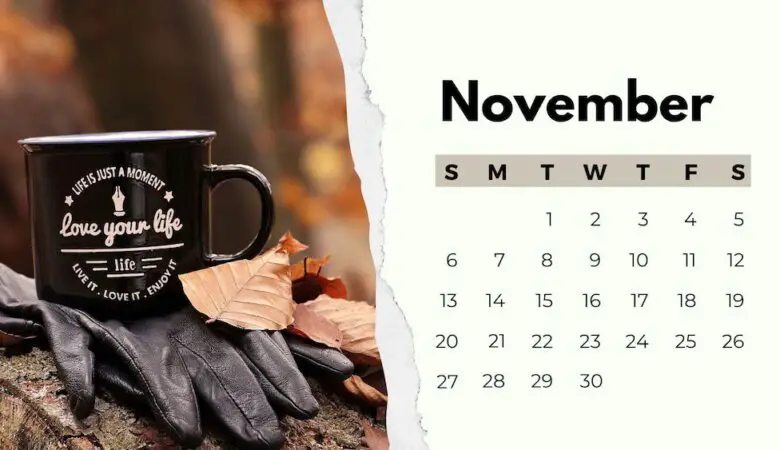 cute november calendars free