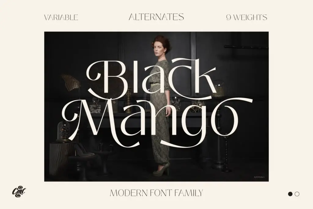 blackmango modern font family