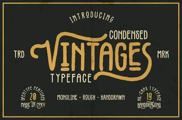 vintages font