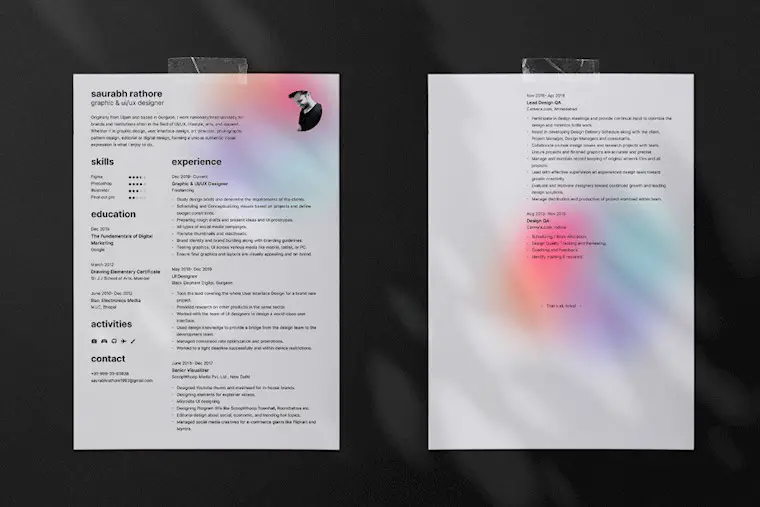 cv resume template 2022