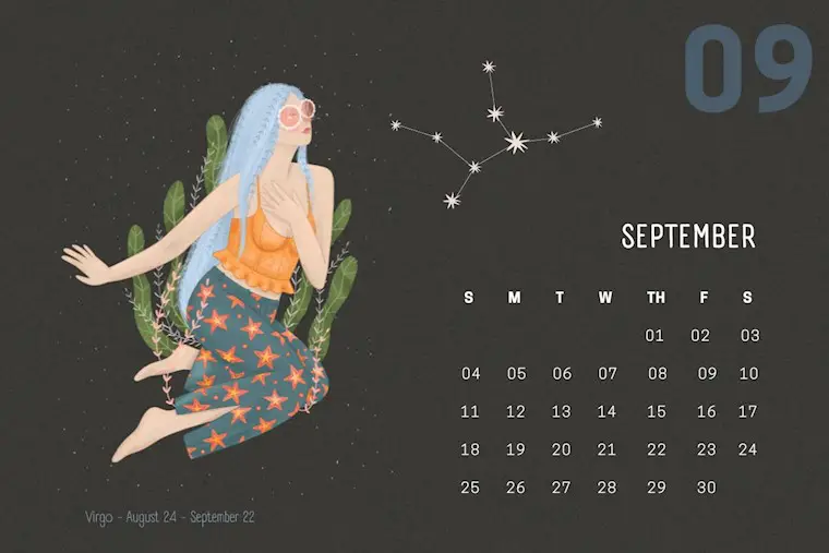 female zodiac september 2023 calendar