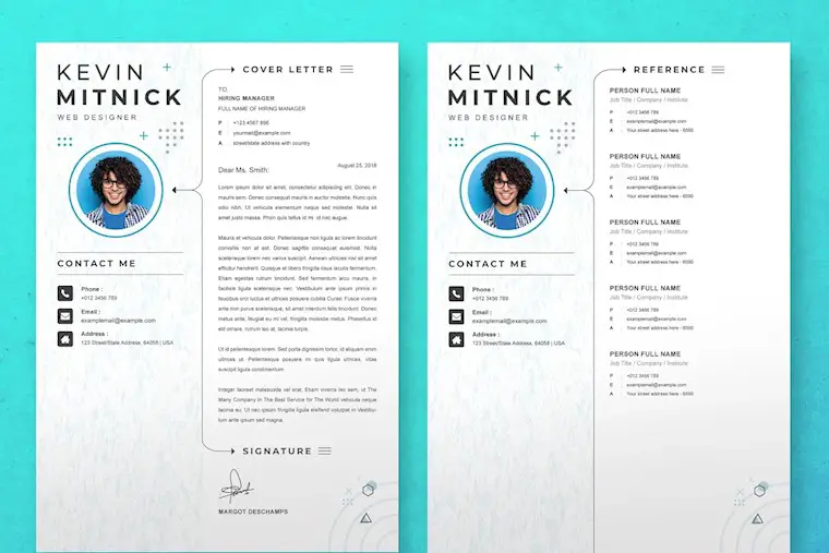 infographic cv template resume 2022