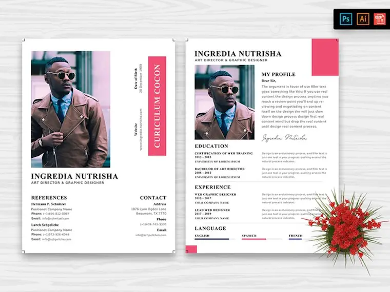 resume cv template 35