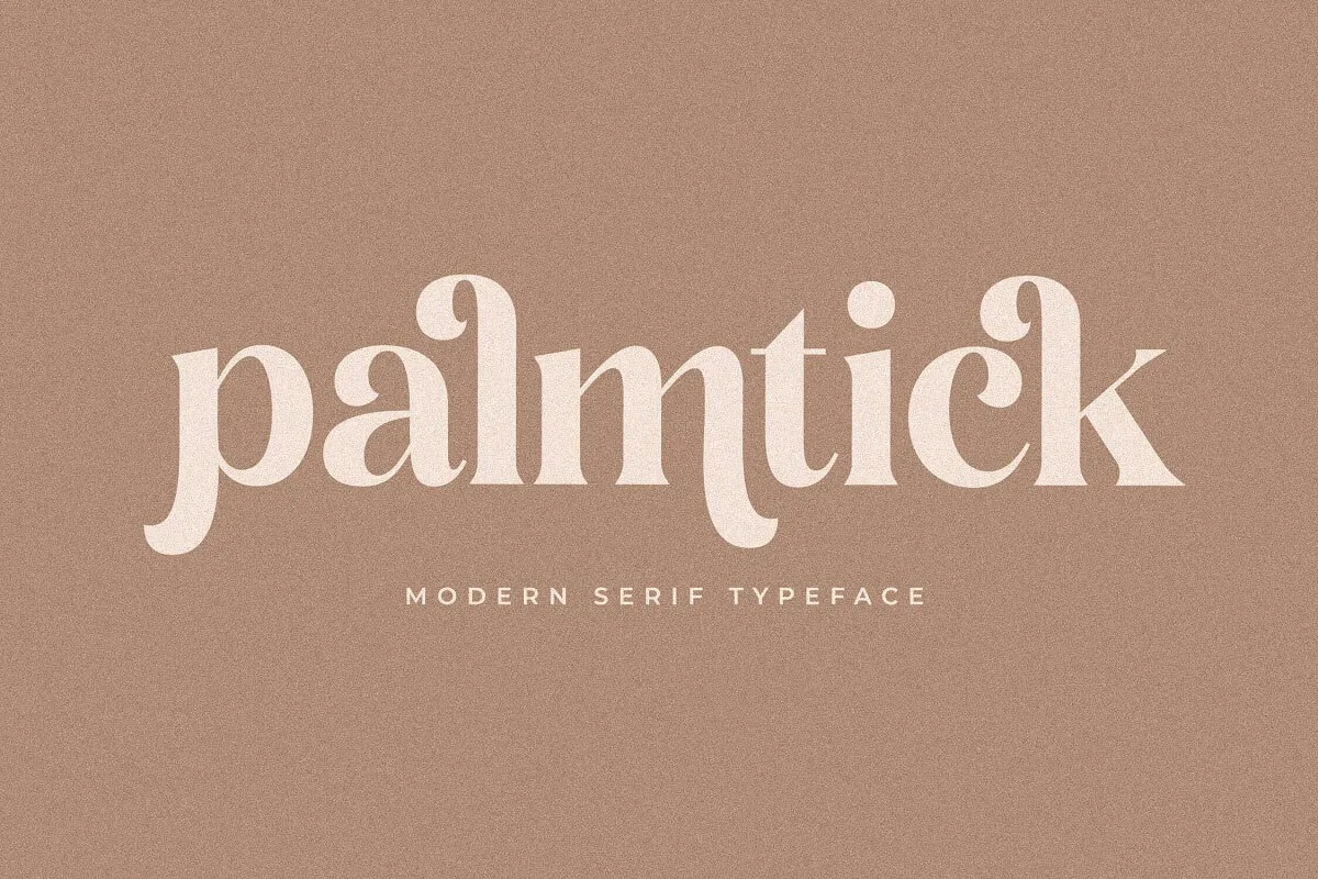 palmtick modern serif font 1