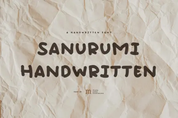 sanurumi handwritten fonts 50879038 1 1 580x387