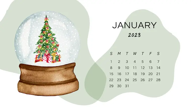 bright aesthetic january 2024 calendar