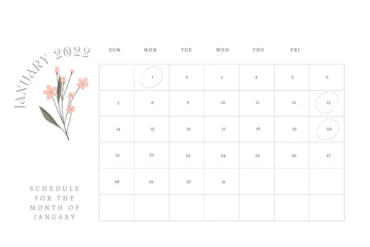 neutral minimalistic january 2024 calendar