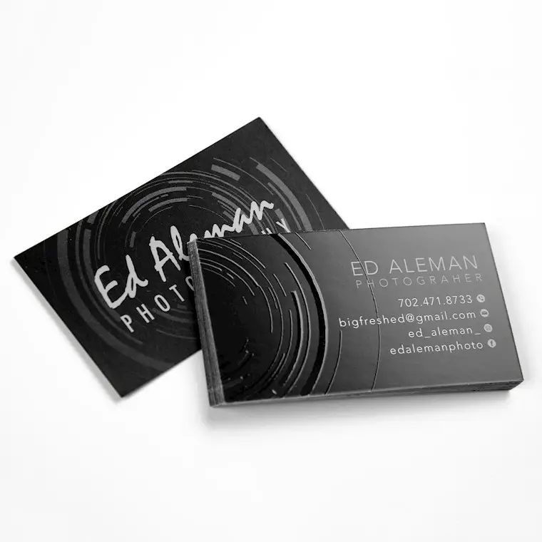 business cards for ed aleman photography