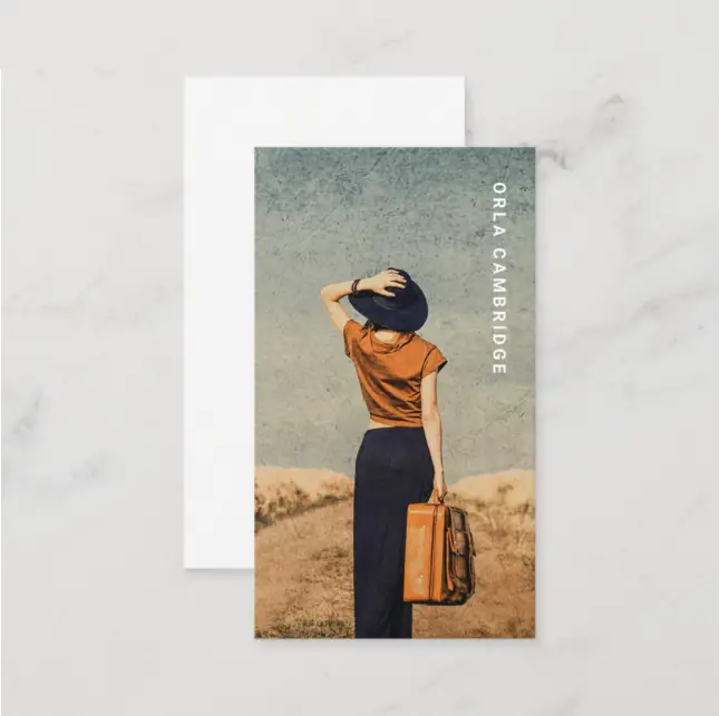 minimalist photography full photo simple business card