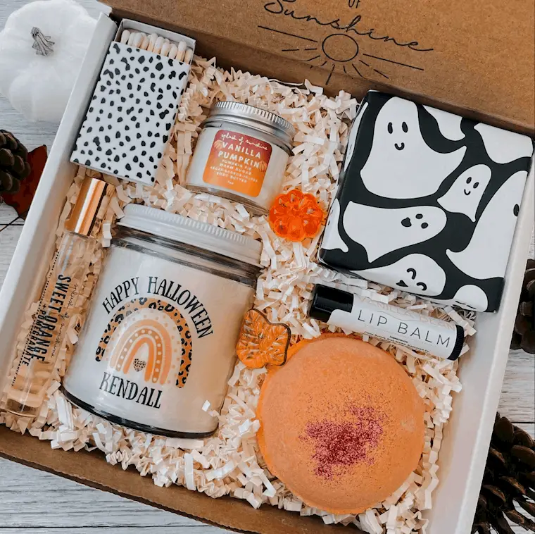 personalized halloween gift box