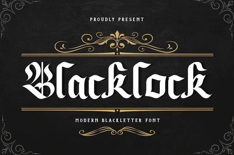 blacklock font