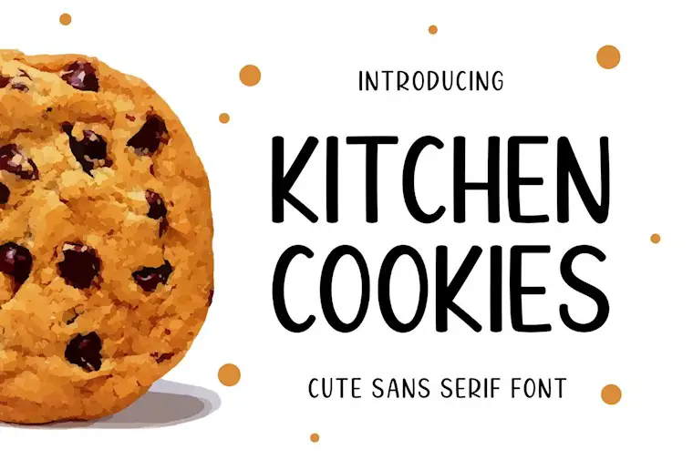 kitchen cookies font