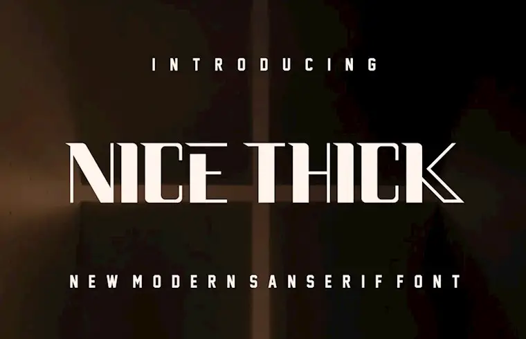 nice thick font