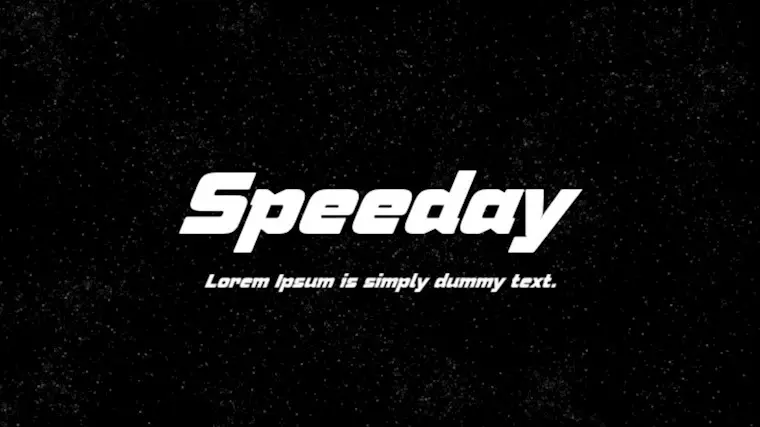 speeday font