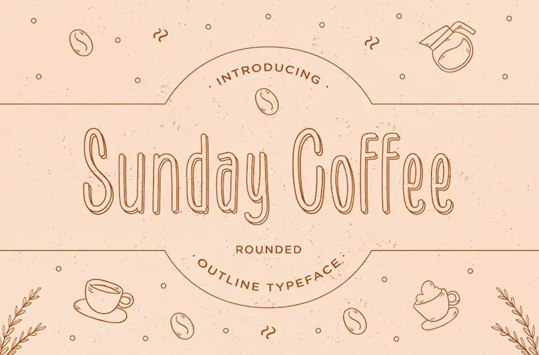 sunday coffee font