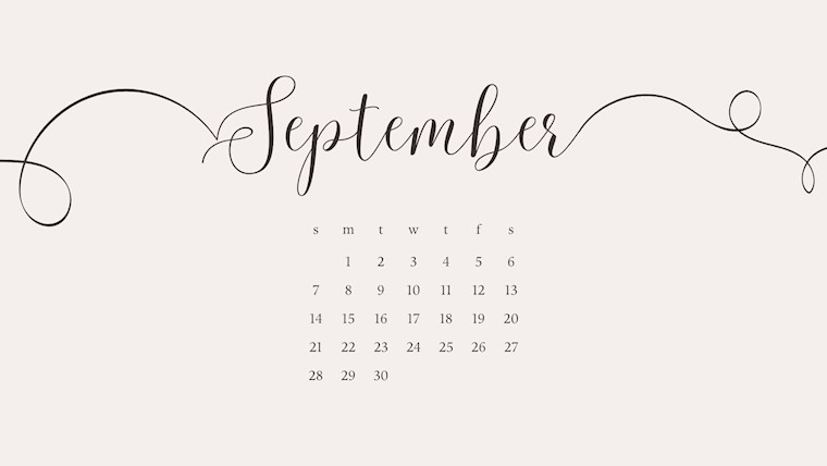 elegant printable calendar september 2025
